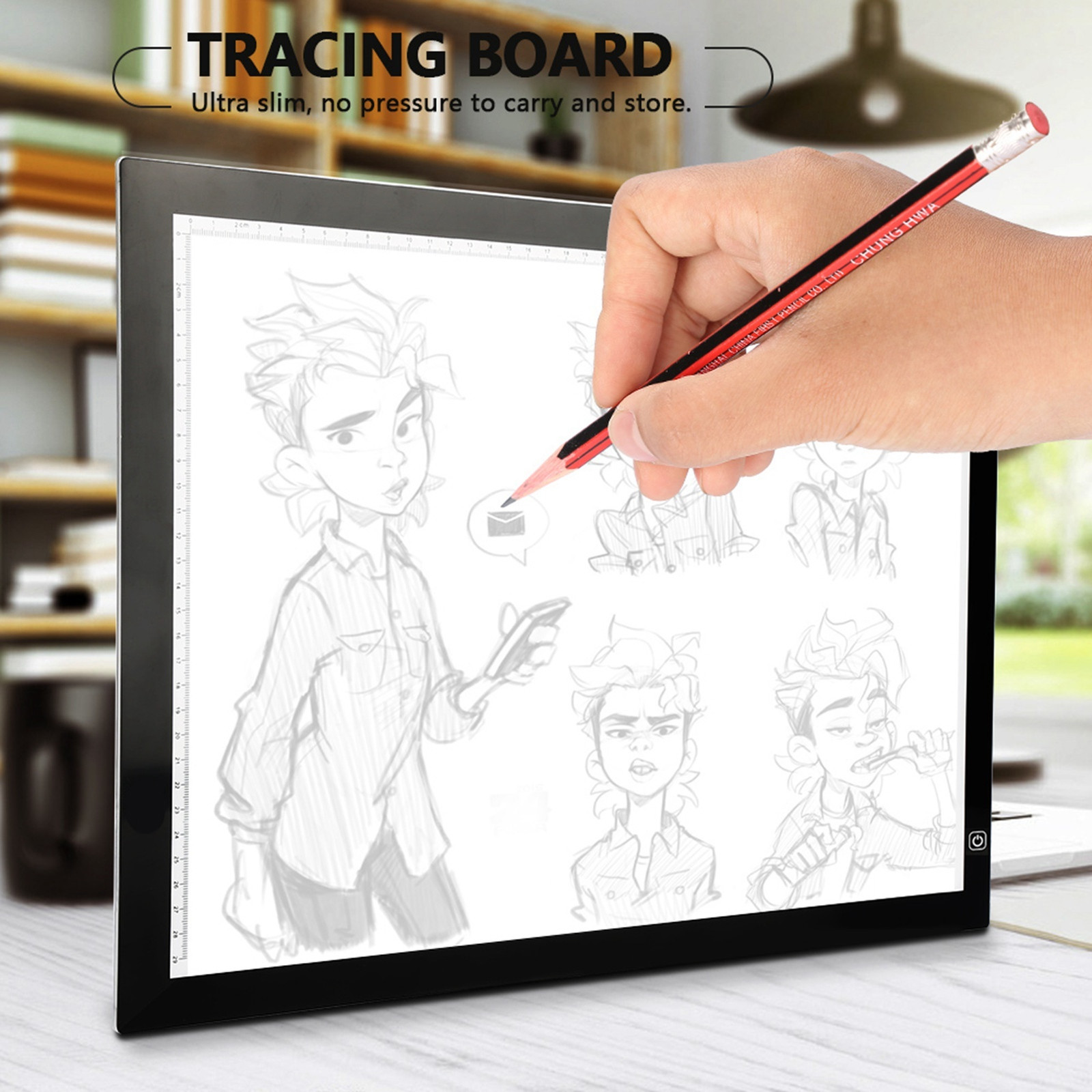 Cocosity A3 LED-lichtpaneel Animatietafel en Grafische Touchscreen Tablet