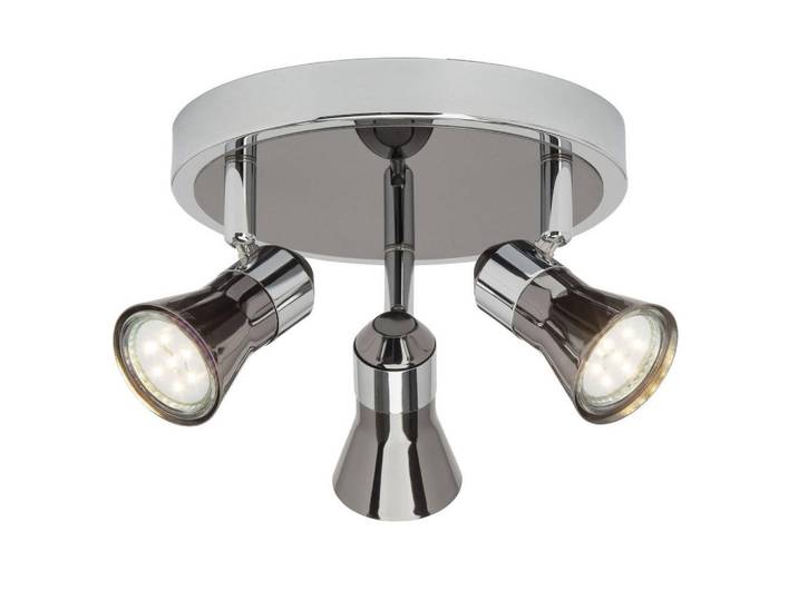 Brilliant Spotrondell Jupp G18334/76, Schwarz, Metall, Gu10, 24x13.5x19 cm, Lampen & Leuchten, Innenbeleuchtung, Spots & Strahler, Deckenspots