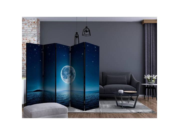 Paravent Moonlit Night Polaire Bleu 225 x 172 x 3cm