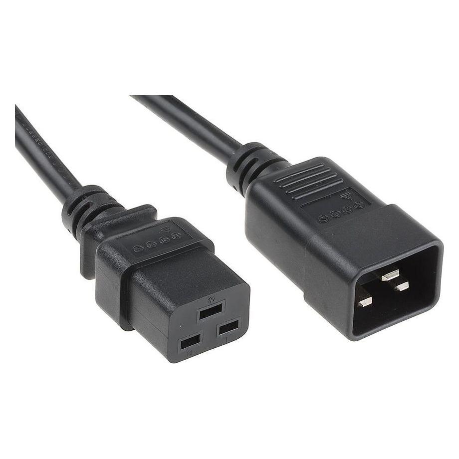 RS PRO Netzkabel Grau 3m, IEC C19 / IEC C20 (3 m) (1373367)