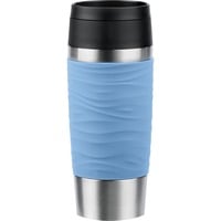 TRAVEL MUG Waves Thermobecher hellblau/edelstahl, 0,36 Liter