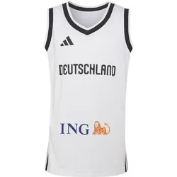 ADIDAS Kinder Trikot DBB Basketball-Heimtrikot, Größe 128 in Weiß Weiß