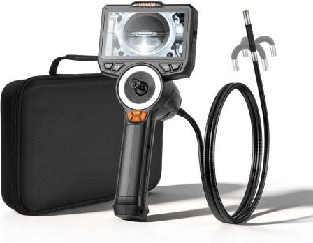 VEVOR Endoscoopcamera met 4,5 inch display, IP67 waterdichte inspectiecamera met 360° beweegbare kop en 1,5 m spiraalkabel