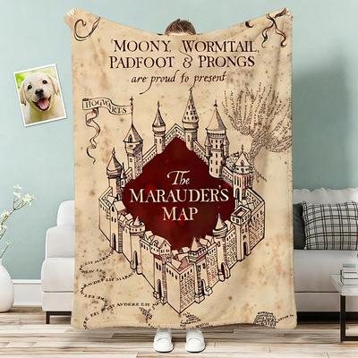 Shop Station The Map Throw Light Weight Flannel Blanket Soft Skin Friendly For Summer Cooling b 59.1 78.7 In
