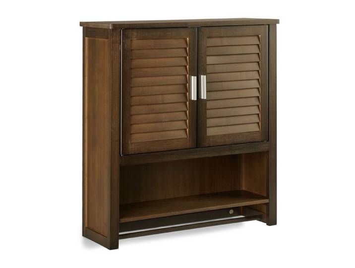 Relaxdays 3 tlg. Badschrank Set Bambus