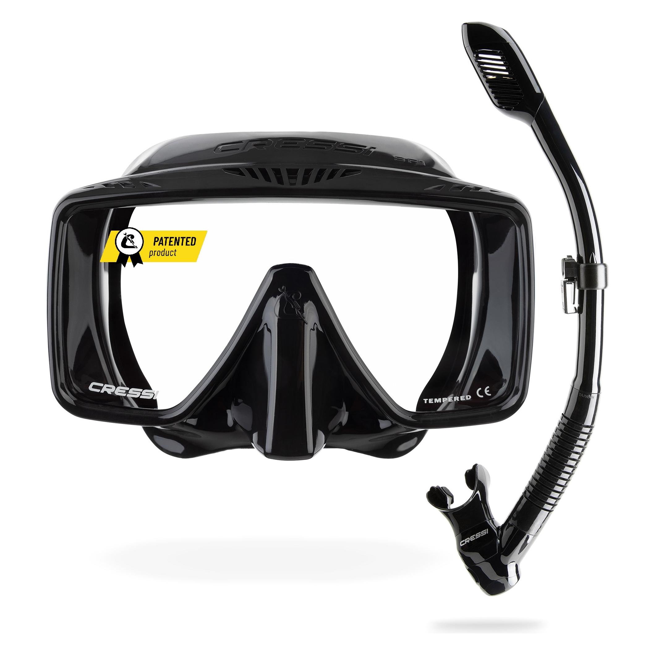 Cressi SF1 + Dry Schnorchel-Kombiset (ZDS275050)