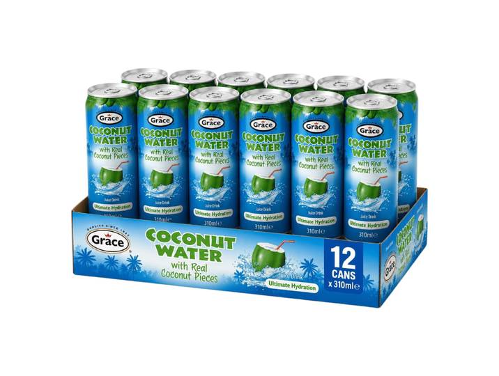 Grace Eau de coco avec pulpe - 12 x 31 cl