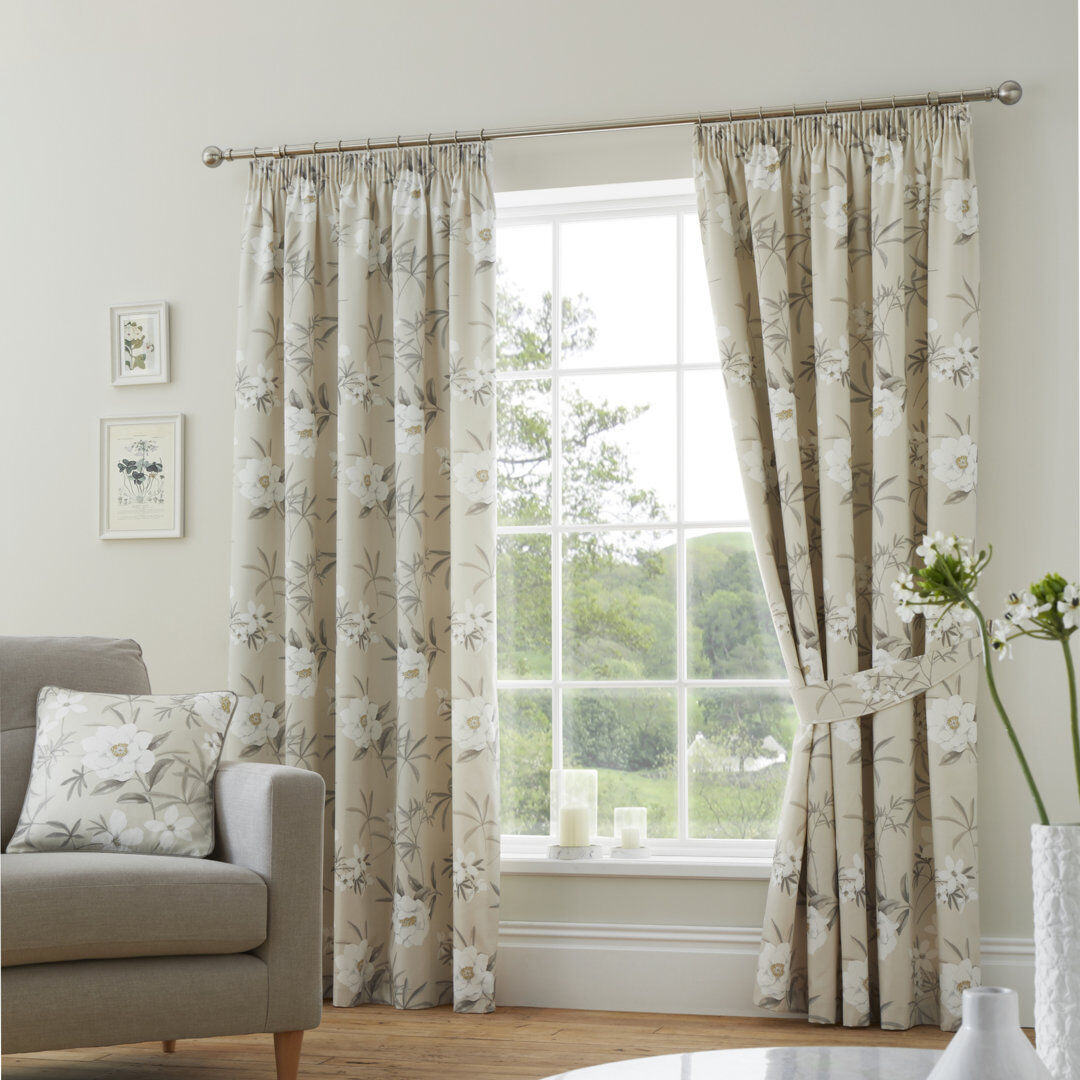 Dreams & Drapes Eve Room Darkening Curtain Natural Width 229 x Drop 183 cm