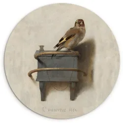 WANDBILD Stieglitz - Alter Meister - Carel Fabritius Wandbild 120x120 cm