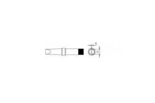 Weller PT E8 LÖTSPITZE 5,6MM VERP. Lötspitze Meißelform Inhalt