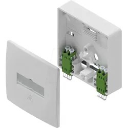 DCE GFTA422K - FTTH Anschlussdose, 2x LC Duplex, teilbestückt