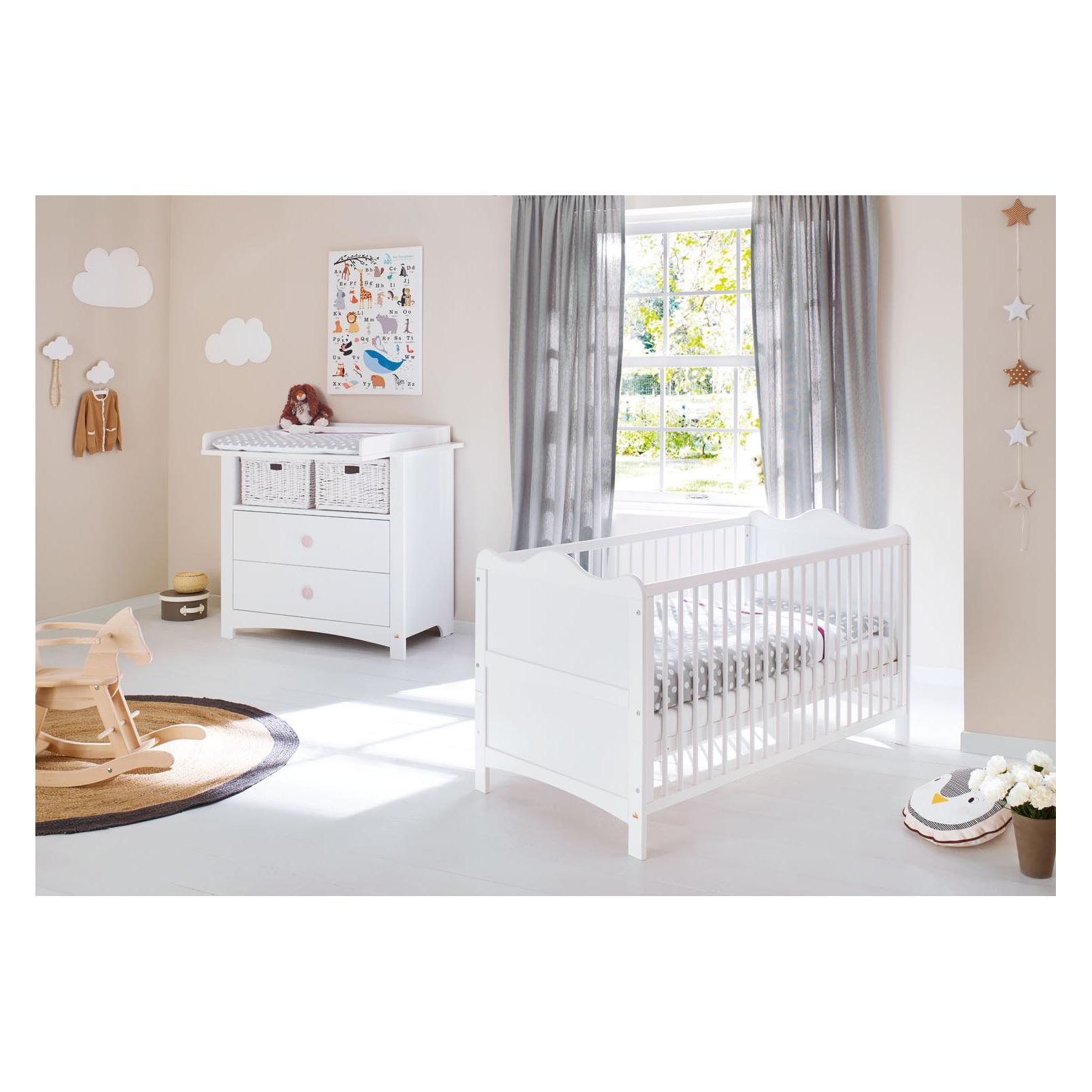 Pinolino Sparset Florentina breit (Babybett, Wickelkommode) (090023B)
