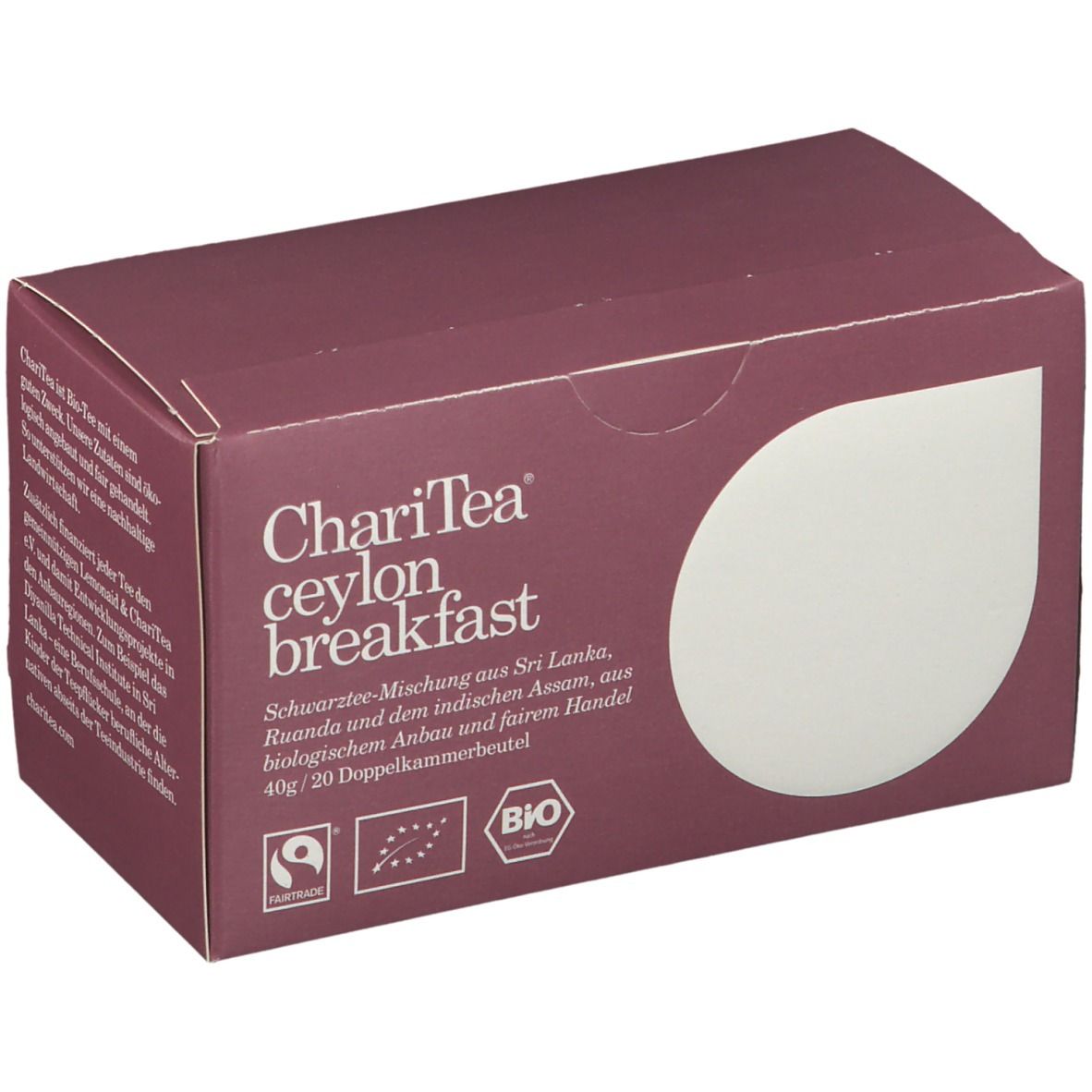 Charitea Ceylon Breakfast Bio 20 St Filterbeutel