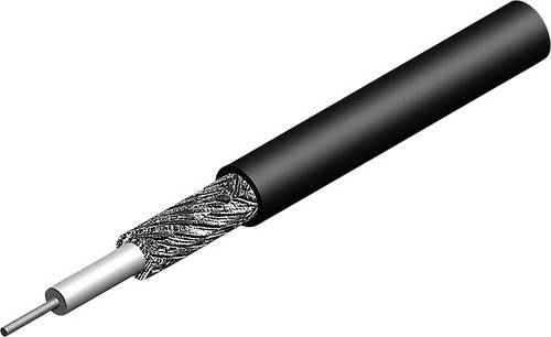 Telegärtner 100012821 Koaxialkabel Außen-Durchmesser: 2.80mm RG174 50Ω Schwarz Meterware