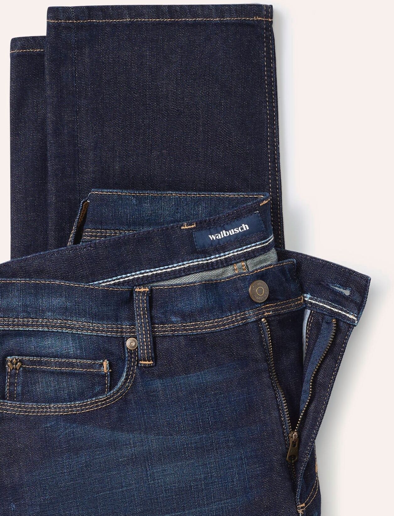 Walbusch Charakter-Jeans, Regular Fit#normale Größen#schlanke Größen#untersetzte Größen, Farbe Blau, 60, hoher Baumwollanteil Ganzjahrestauglich Herren