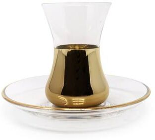 Vivience Gold Tea Sets, Set of 6