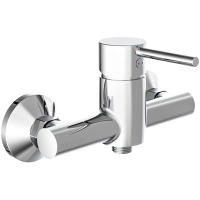 Duscharmatur SCHÜTTE "Laurana", grau (chrom), B:19,2cm H:11,6cm T:12cm, Messing, Armaturen, Wasserhahn Bad, Mischbatterie Dusche in Chrom