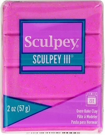 Artemio Sculpey polymeerklei, 57 gram - paars met glitters
