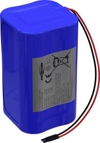 Ansmann 4S1P Akkupack 4x 18650 Kabel Li-Ion 14.4V 2600mAh Block Akkupack 4x Li-Ion 14.4V 2600 mAh