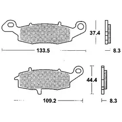 TRW Bremsbelag MCB 681 mit Zulassung