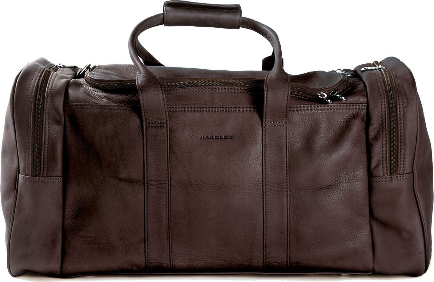 HAROLD'S Leder Reisetasche Country Travelbag Brown dunkelbraun