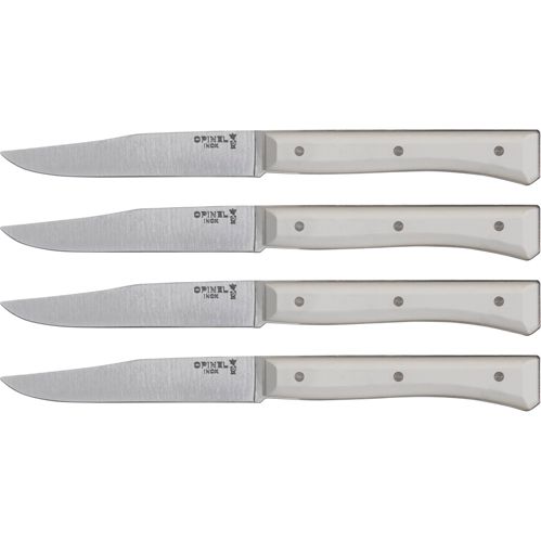 Opinel Tischmesserset Facette 4-teilig Weiß