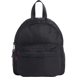 Minirucksack LEVI'S "MINI BACKPACK", schwarz (caviar), Web, Kunstfaser, unifarben, Rucksäcke, Leichtes Material