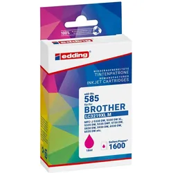 Edding, Druckerpatrone, Druckerpatrone ersetzt Brother LC3219XLM Kompatibel Magenta EDD-585 18- (M)