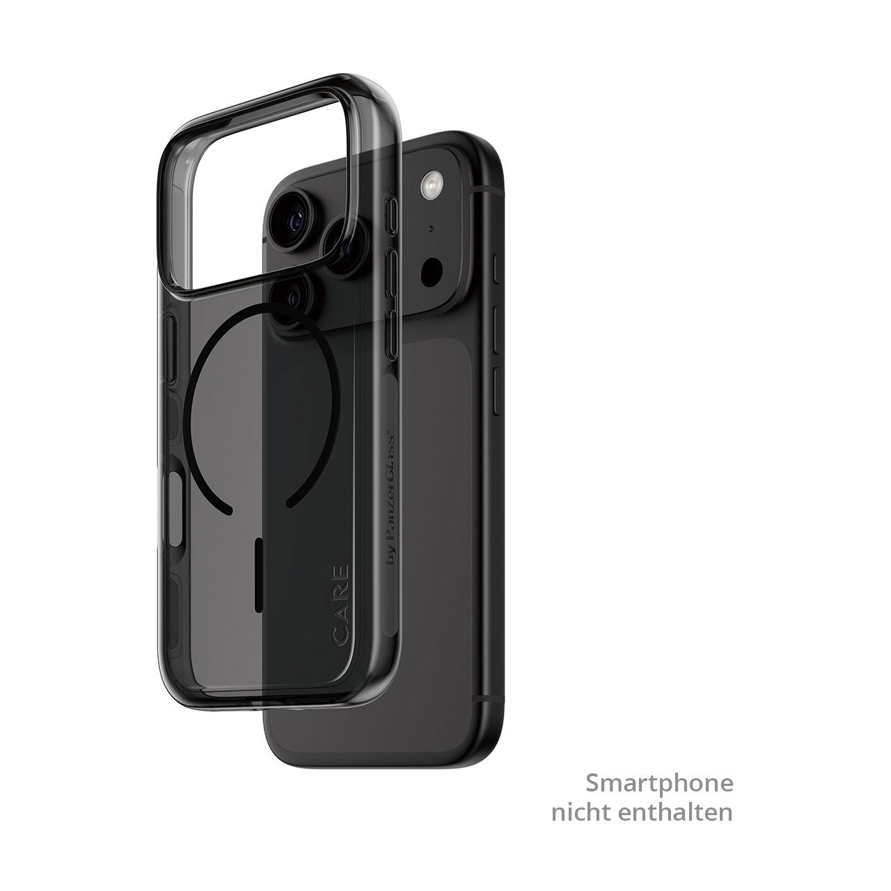 PanzerGlass CARE Smokey Case w. black MagSafe iPhone 18 Pro/ 17 Pro