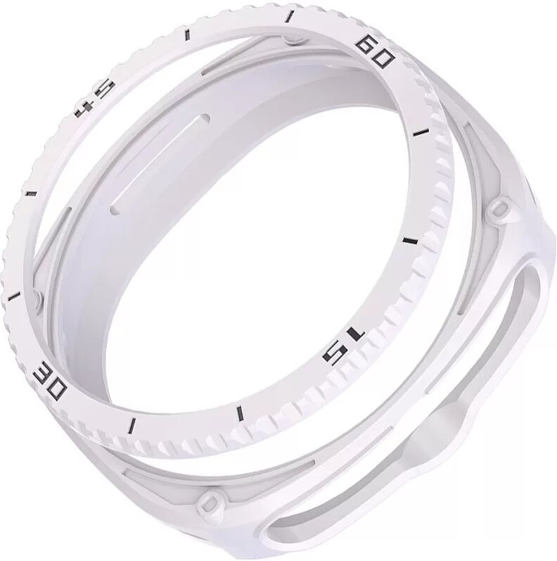 INF TPU Schutzhülle kompatibel mit Samsung Watch8 Classic – Kratzfeste Bumper-Hülle Weiß