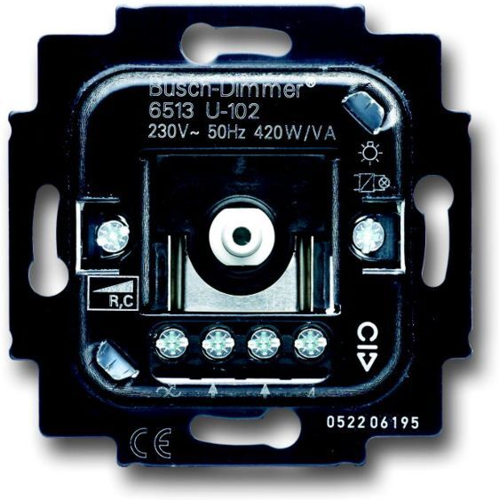 Universal Busch Jaeger Dimmer-Einsatz 40-420W/VA 6513 U-102  40-420W/VA 6513 U-102