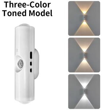 All Categories Goods Magnetic LED Cabinet Lights Motion Sensor Ambient Light, RGB Rechargeable Wall Sunset Lamp For Kitchen Hallway Stairs three Colors