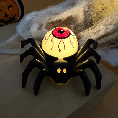 Inspired Living Spooky Spider Skull LED Candle Halloween Decoration a3