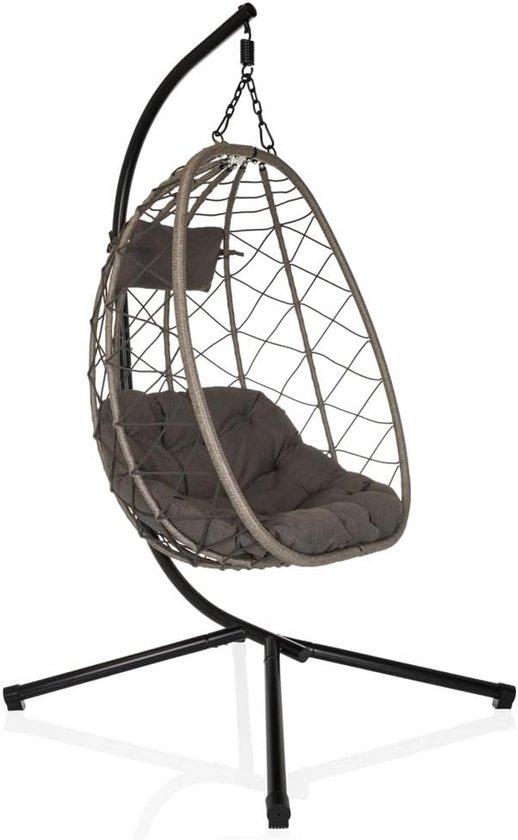 Famanu Hängesessel mit Kissen - für Garten und Balkon