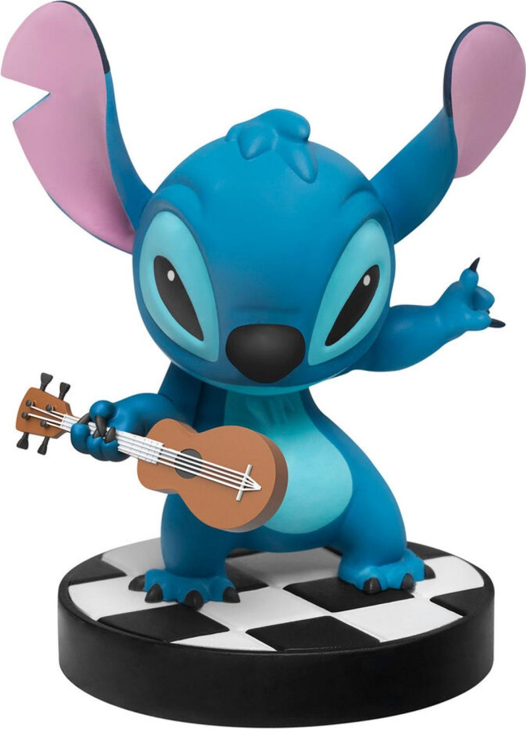 YuMe Toys Stitch verzamelbeeldje - Gitarist - Blauw - 10 cm