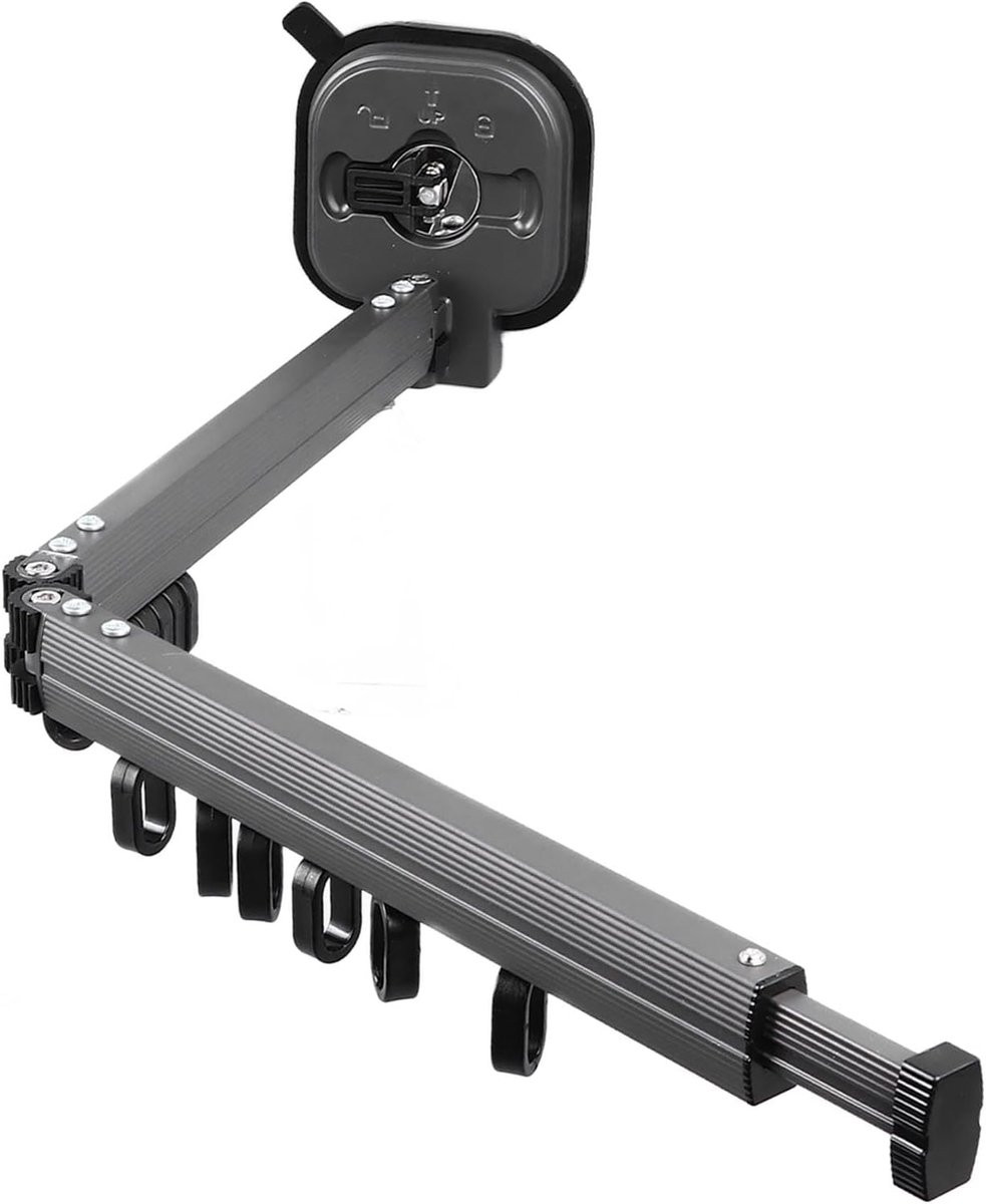 Intrekbaar Aluminium Wasrek voor Wandmontage - 92 cm Lengte