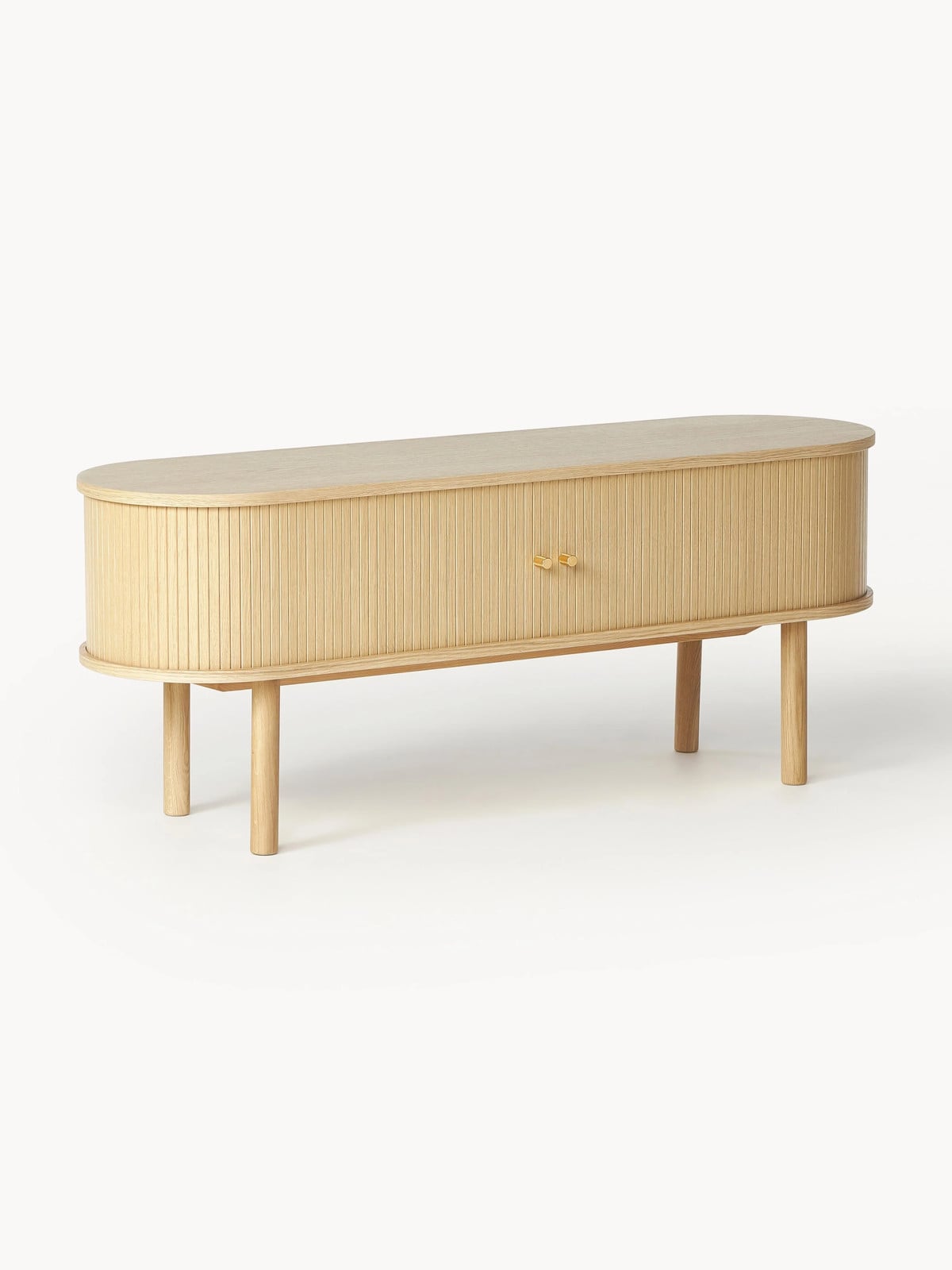 Westwing Collection Tv-meubel Calary met gefluteerde voorkant