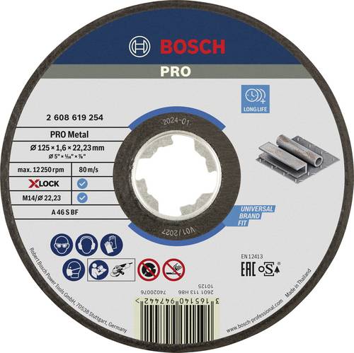 Bosch Accessories 2608619254 Trennscheibe gerade 125mm Metall