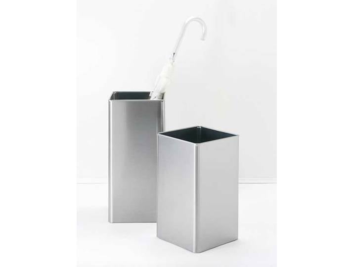 Zack Abfallbehälter Angolo silber, Designer Zack Design, 22x40x22 cm