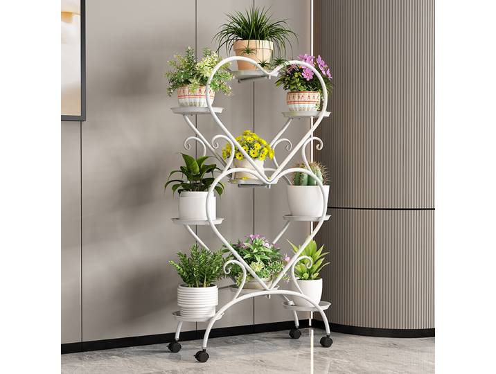 Support de fleurs, support de rangement de balcon, décoration intérieure, salon, Pot de fleur Simple, support sur pied, radis vert multicouche