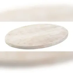Teller Holz hell oval 13,5x10 cm