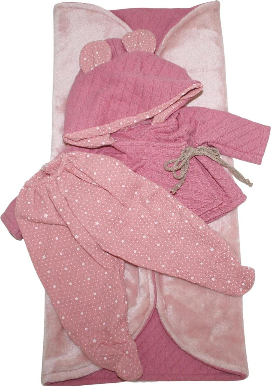 Paola Reina Bebitos kleding set voor meisjes, roze/stof, 45 cm