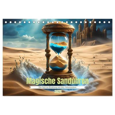 Magische Sanduhren (Tischkalender 2026 DIN A5 quer), CALVENDO Monatskalender
