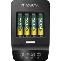 Varta LCD ULTRA FAST CHARGER+ - 0,25 Std. Batterieladegerät - (für 4xAA/AAA) + A...
