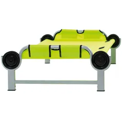 Disc-O-Bed Kid-O-Bed mit geradem Rahmen, ohne Seitentasche, grün