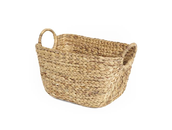 Panier De Rangement En Jacinthe D’eau Tressée Caracas - Compactor - 51x30x30\,5 - Naturel