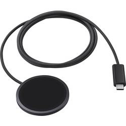 Samsung Induktions-Ladegerät 25 W SAMSUNG - Magnet Wireless Charger 25 W mit Adadapter Dark Gray EP-P2900TBEGWW Ausgänge Induktionslade-Standard Schwarz