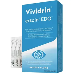 Vividrin ectoin EDO Augentropfen - allergisch gereizte Augen 10X0,5 ml