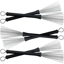 XDrum XJB2 Drumstickbesen Wire Brushes SET 3x
