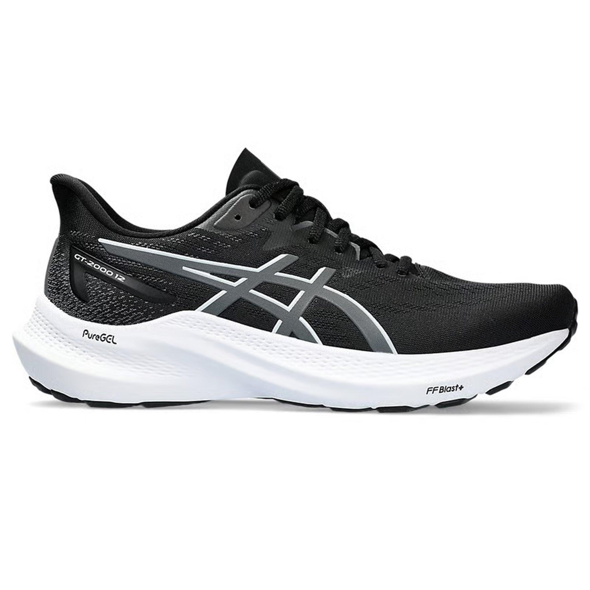 Asics GT-2000 12 Schmal Damen Schwarze Laufschuhe